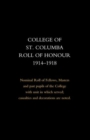 College of St Colomba Roll of Honour 1914-18 - Book
