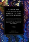 Handbook to the Most Excellent Order of the British Empire (1921) - Book