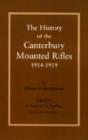 History of the Canterbury Mounted Rifles 1914-1919 - Book