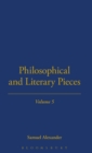 Philosophical and Literary Pieces - Book