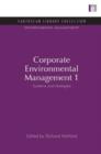Corporate Environmental Management 1 : Systems and Strategies - Book