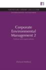 Corporate Environmental Management 2 : Culture and Organization - Book