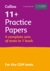 11+ Verbal Reasoning, Non-Verbal Reasoning & Maths Practice Papers (Bumper Book with 4 sets of tests) : For the 2024 Cem Tests - Book