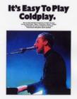 It's Easy To Play Coldplay - Book