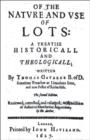 Nature and Uses of Lotteries - Book