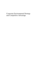 Corporate Environmental Strategy and Competitive Advantage - eBook