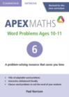 Apex Word Problems Ages 10-11 DVD-ROM 6 UK edition - Book