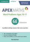 Apex Word Problems Ages 10-11 6 Extension UK edition - Book