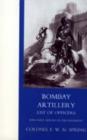 Bombay Artillery List of Officers - Book