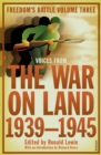 The War on Land : 1939-45 - Book