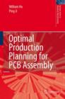 Optimal Production Planning for PCB Assembly - Book