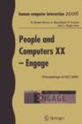 People and Computers XX - Engage : Proceedings of HCI 2006 - Book