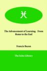 The Advancement of Learning. from Rome to the End - Book