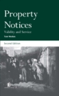 Property Notices : Validity and Service - Book