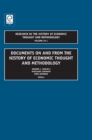 Documents on and from the History of Economic Thought and Methodology - Book