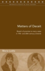 Breach of Promise Cases in Early Nineteenth-century Carlow and Mountrath : Matters of Deceit - Book