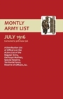 MONTHLY ARMY LIST. JULY 1916 Volume 2 - Book