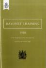 Bayonet Training 1918 - Book