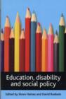 Education, disability and social policy - Book