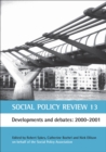 Social Policy Review 13 : Developments and debates: 2000-2001 - eBook