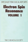 Electron Spin Resonance : Volume 1 - eBook