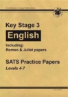 KS3 English SATS Practice Papers : Levels 4-7, Including "Romeo and Juliet" Papers - Book
