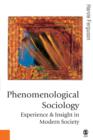 Phenomenological Sociology : Experience and Insight in Modern Society - eBook