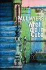 What I Did in Cuba - Book