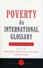 Poverty : An International Glossary - eBook