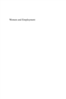 Women and Employment : Changing Lives and New Challenges - eBook