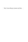 Work-Family Balance, Gender and Policy - eBook