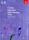 Cello Specimen Sight-Reading Tests, ABRSM Grades 1-5 : from 2012 - Book