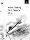 Music Theory Past Papers 2012, ABRSM Grade 4 - Book