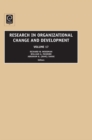 Research in Organizational Change and Development - Book