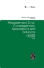 Measurement Error : Consequences, Applications and Solutions - Book