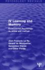 Experimental Psychology Its Scope and Method: Volume IV (Psychology Revivals) : Learning and Memory - Book