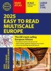 2025 Philip's Easy to Read Multiscale Road Atlas of Europe : (A4 paperback with flaps) - Book
