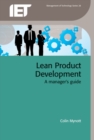 Lean Product Development : A Managers Guide - Book
