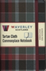 Waverley (M): Gordon Red Weathered Tartan Cloth Commonplace Notebook - Book