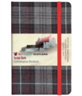 Waverley S.T. (M): Castle Grey Pocket Genuine Tartan Cloth Commonplace Notebook - Book