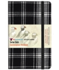 Waverley S.T. (M): Black & White Pocket Genuine Tartan Cloth Commonplace Notebook - Book