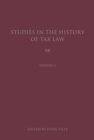 Studies in the History of Tax Law, Volume 6 - Book
