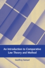 An Introduction to Comparative Law Theory and Method - Book