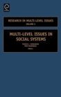 Multi-Level Issues in Social Systems - eBook