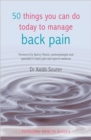50 Things You Can Do Today to Manage Back Pain - Book