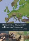 Behaviour and Management of European Ungulates - Book