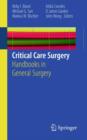 Critical Care Surgery : Handbooks in General Surgery - Book