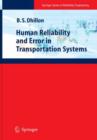 Human Reliability and Error in Transportation Systems - Book