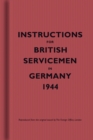Instructions for British Servicemen in Germany, 1944 - Book