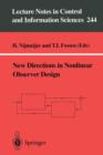 New Directions in Nonlinear Observer Design - Book